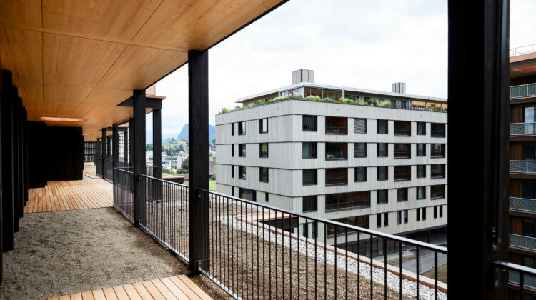 Schweighof in Kriens: Gebaut mit Schweizer Holz und der Verantwortung zu nachhaltigem Umgang mit Ressourcen. Foto: Markus Bertschi